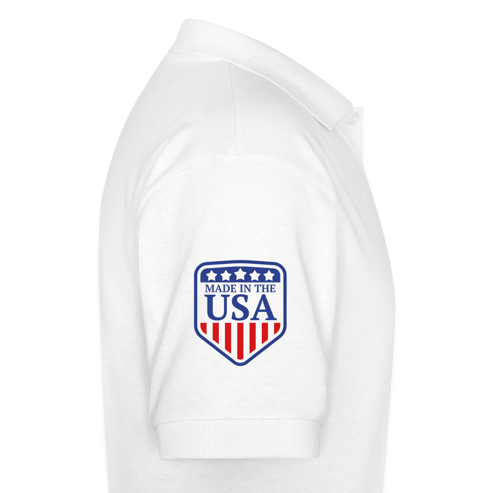 Gildan Unisex 50/50 Jersey Polo - white