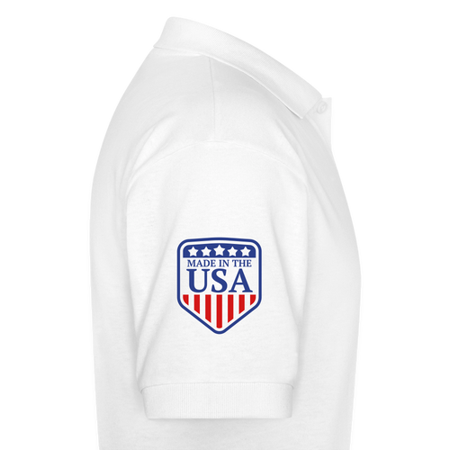 Gildan Unisex 50/50 Jersey Polo - white