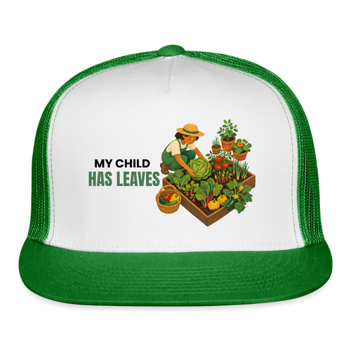 Plant Parent Cap - white/kelly green