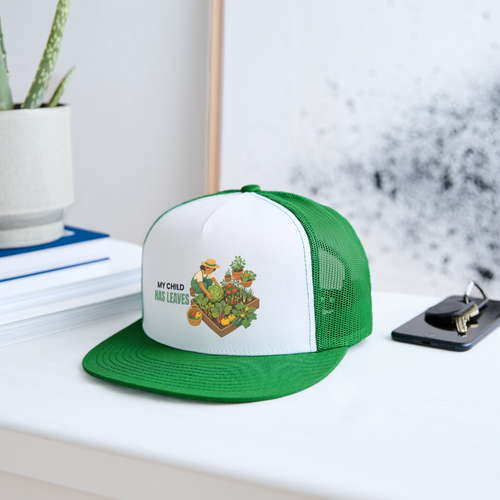 Plant Parent Cap - white/kelly green