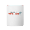Coffee & Chaotic Life Mug - white/red
