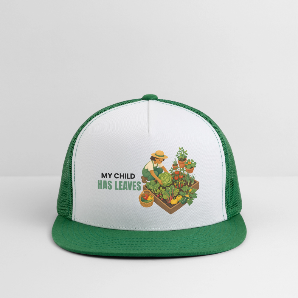 Plant Parent Cap - white/kelly green