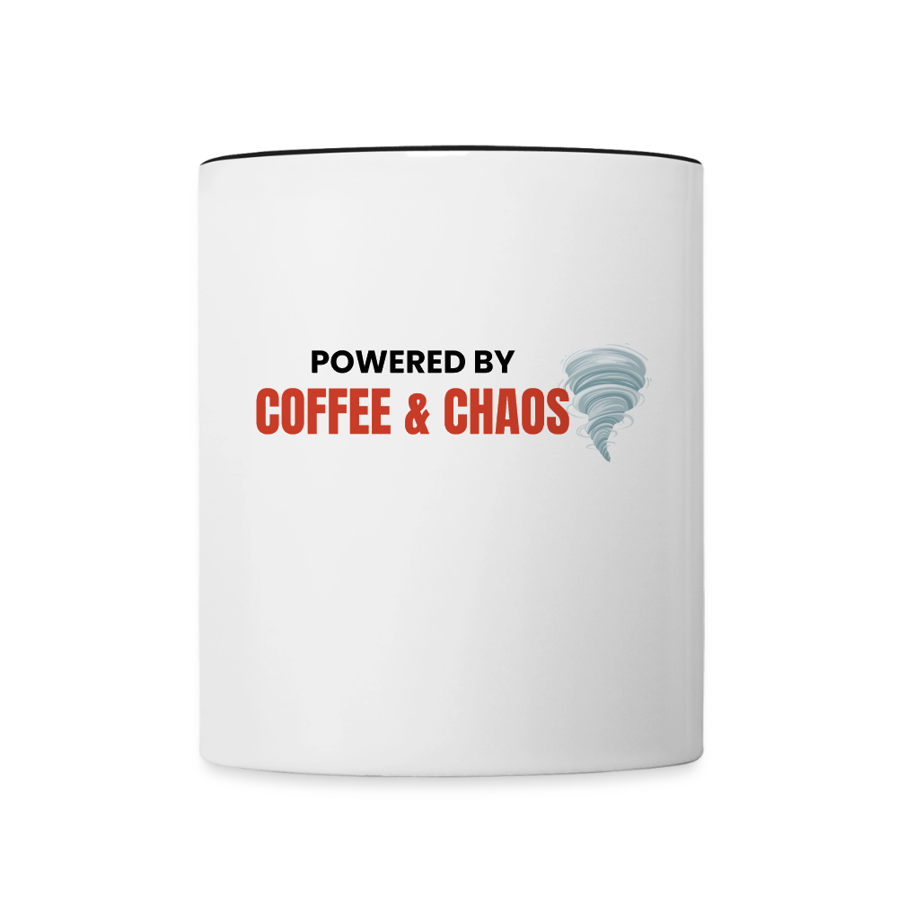 Coffee & Chaotic Life Mug - white/black